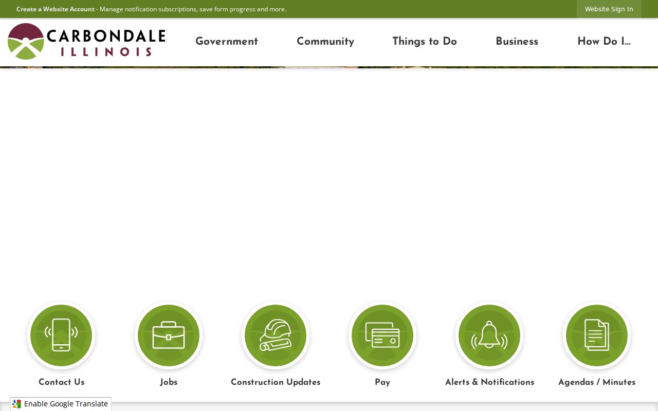 Carbondale Police official records contact page