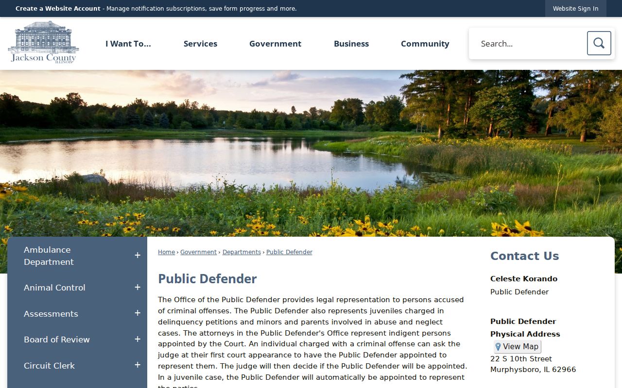 Jackson County criminal court records and Public Defender access
